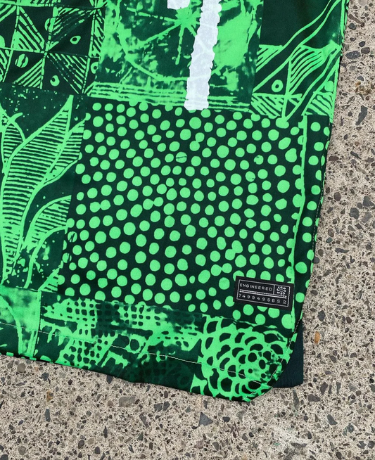 Green Nike Streetwear Football Top Stussy Special Edition 2022 2023 T Shirt Kit World Cup Nigeria Jersey Home