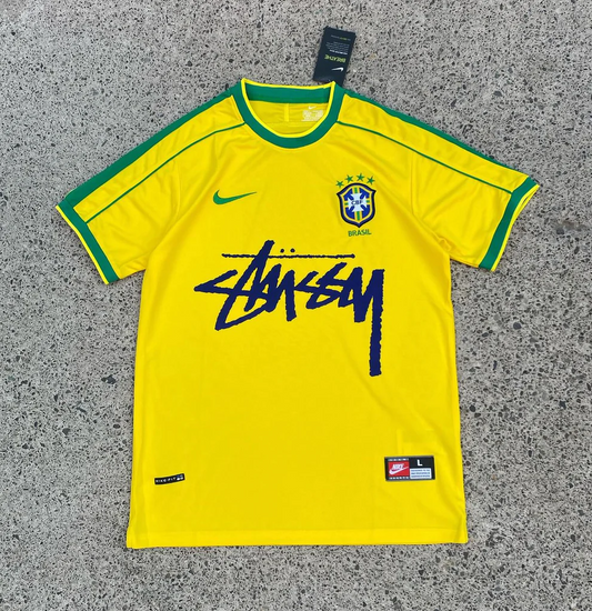 BRAZIL X HOME JERSEY - YELLOW 98'